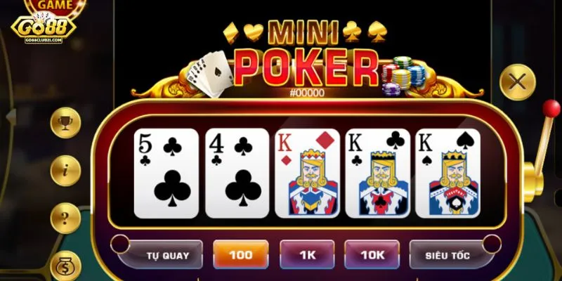 Hướng dẫn chi tiết về cách chơi mini poker Go88